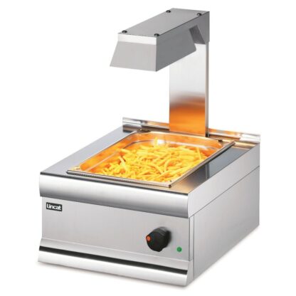 Lincat Silverlink 600 CS4/G, Electric Counter-top Chip Scuttle with Overhead Gantry