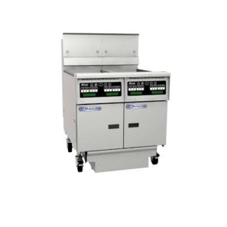 Pitco SSH55/SSH55T-2/FD, Gas, Free-standing, Full/Split Tanks Fryer with Double Filter Drawer
